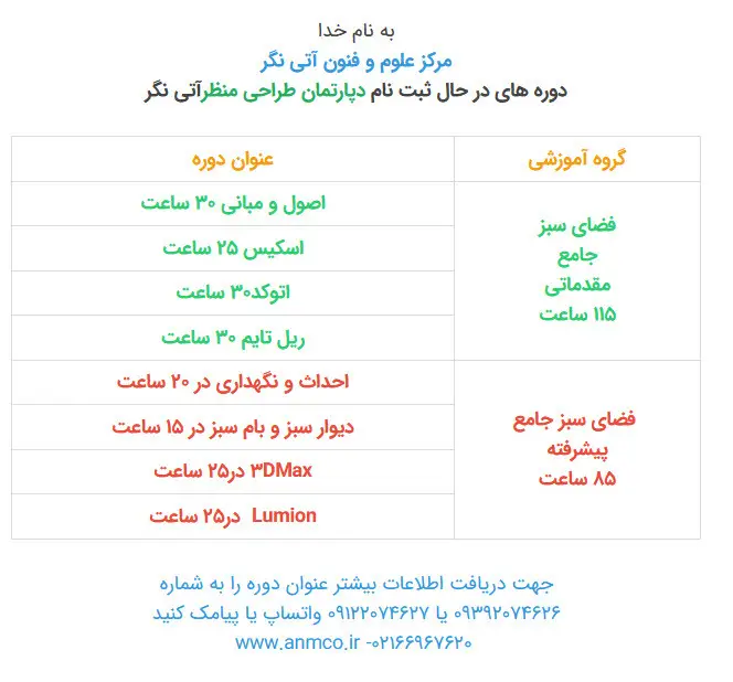 آموزش طراحی فضای سبز و معماری -نرم افزار 3DMAX تری دی مکس - Image 4